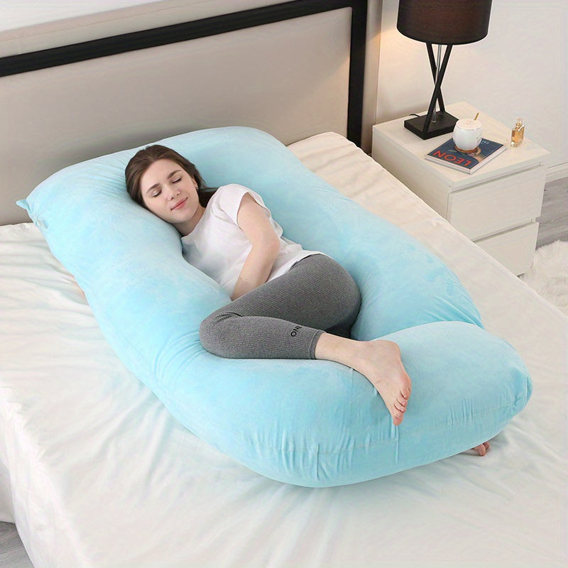 J-Shaped Pregnancy Pillow - Support for Expecting Mothers