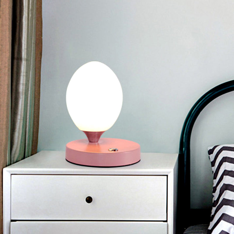 Table Lamp - Glow - Norwegian Macaron Design - White Glass Ambient Lamp