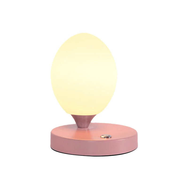 Table Lamp - Glow - Norwegian Macaron Design - White Glass Ambient Lamp