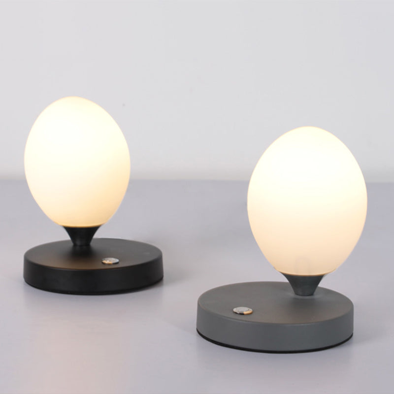 Table Lamp - Glow - Norwegian Macaron Design - White Glass Ambient Lamp