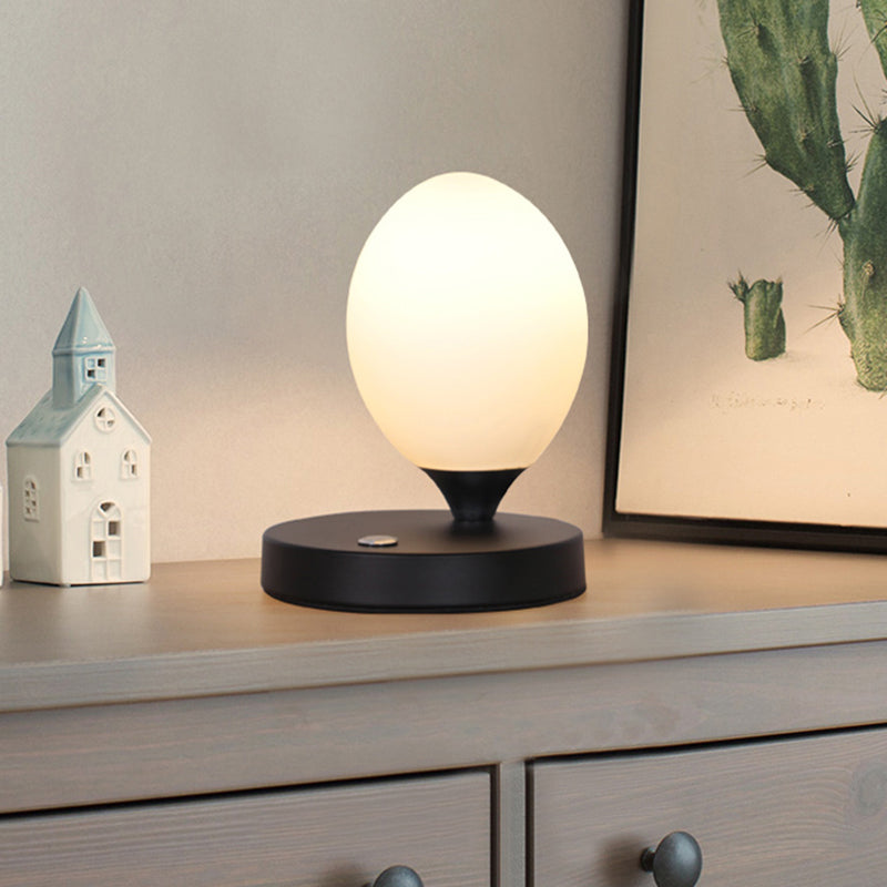 Table Lamp - Glow - Norwegian Macaron Design - White Glass Ambient Lamp