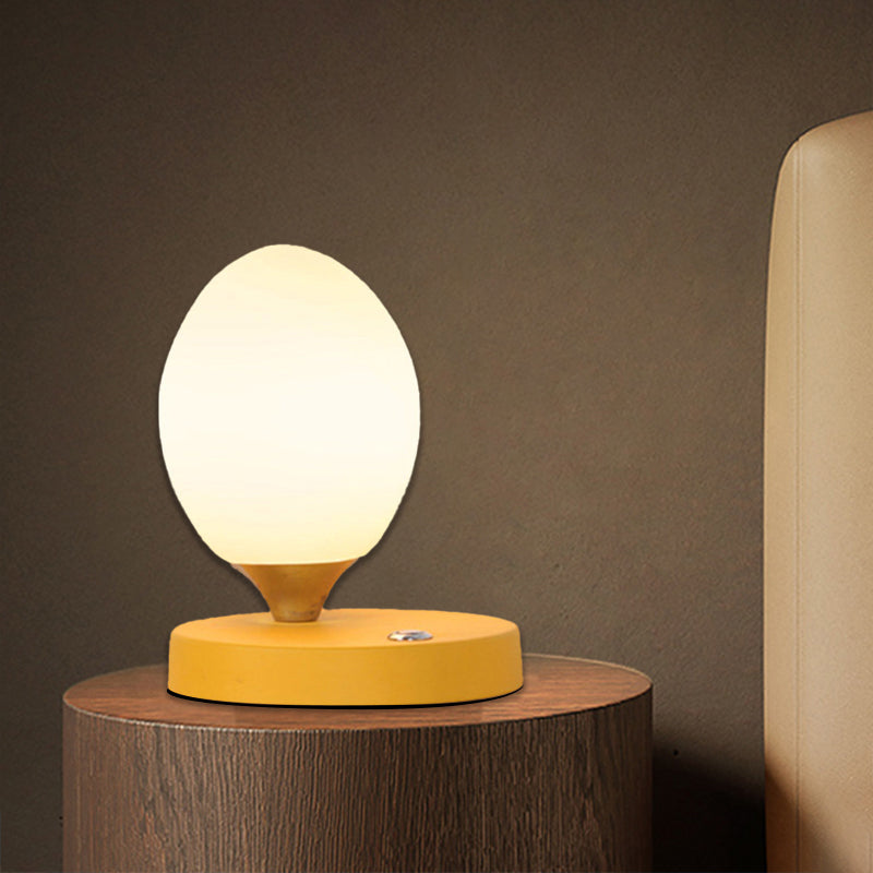 Table Lamp - Glow - Norwegian Macaron Design - White Glass Ambient Lamp