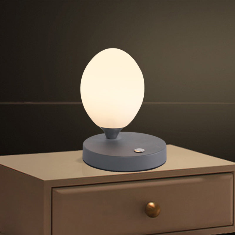 Table Lamp - Glow - Norwegian Macaron Design - White Glass Ambient Lamp