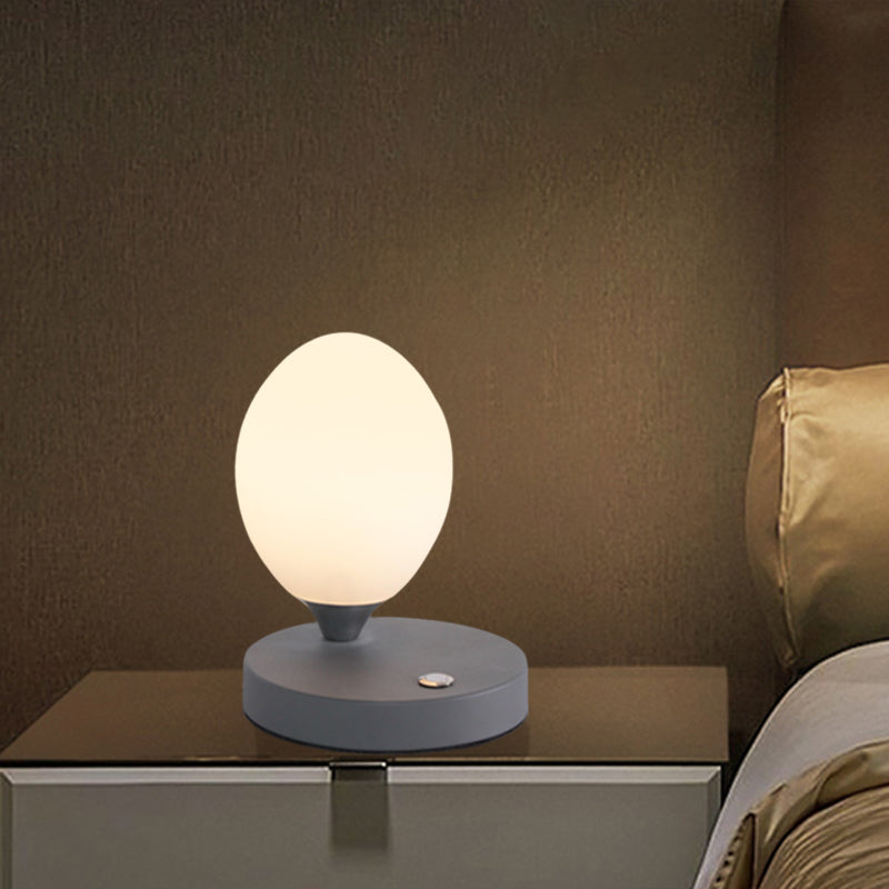 Table Lamp - Glow - Norwegian Macaron Design - White Glass Ambient Lamp