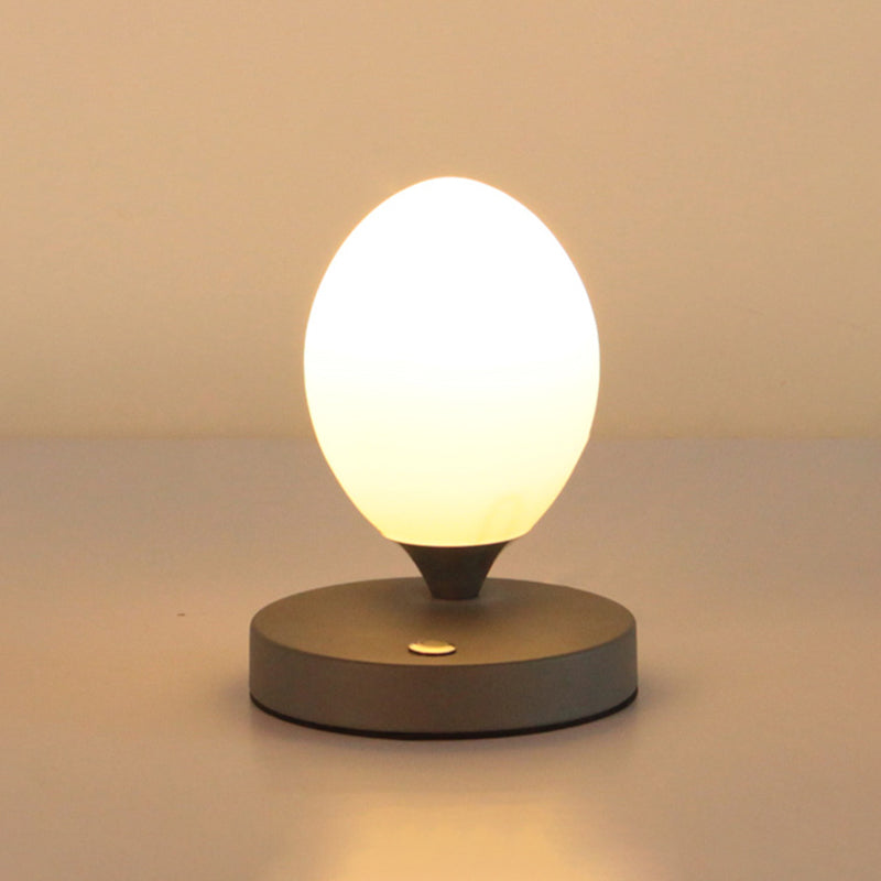 Table Lamp - Glow - Norwegian Macaron Design - White Glass Ambient Lamp