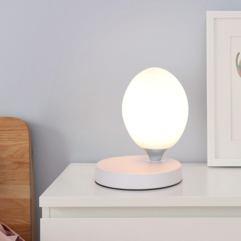 Table Lamp - Glow - Norwegian Macaron Design - White Glass Ambient Lamp