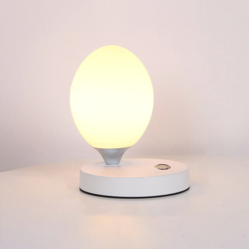 Table Lamp - Glow - Norwegian Macaron Design - White Glass Ambient Lamp