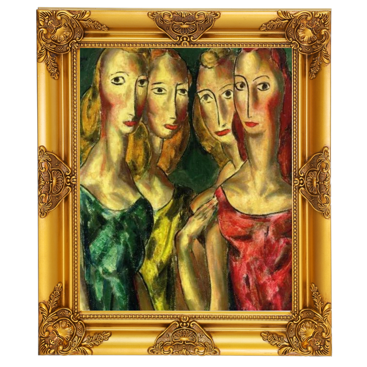 SisterGrace - Four Sisters Vintage Art for Walls