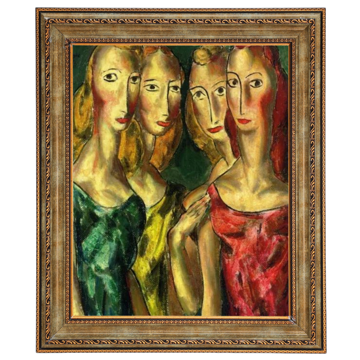 SisterGrace - Four Sisters Vintage Art for Walls