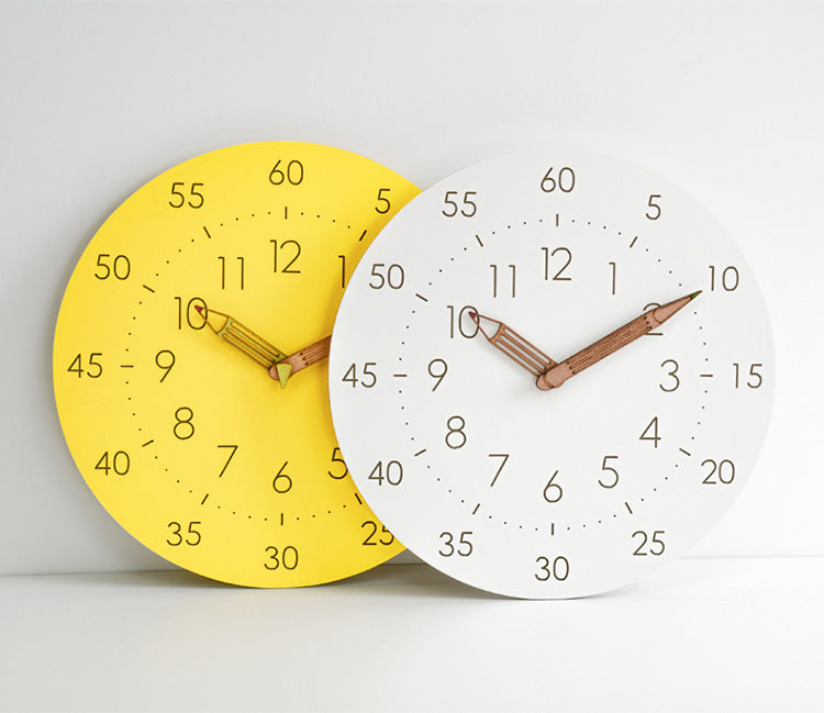 SoftTick - Children's Wall Clock, Analogue and Silent Operation