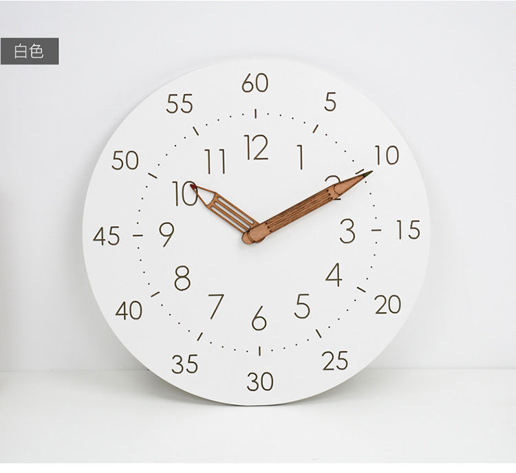 SoftTick - Children's Wall Clock, Analogue and Silent Operation