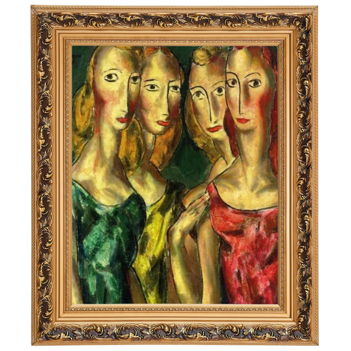 SisterGrace - Four Sisters Vintage Art for Walls