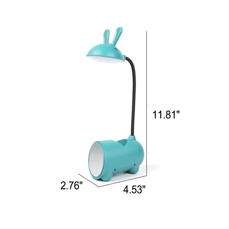 LED Desk Lamp - Colourful Children's Lamp with Pen Holder and USB Rechargeable