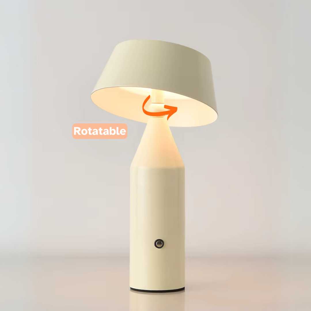 Rechargeable Metal Table Lamp - Multiple Colours, LED Lighting, Ideal for Bedroom and Decoration