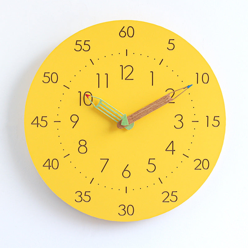 SoftTick - Children's Wall Clock, Analogue and Silent Operation