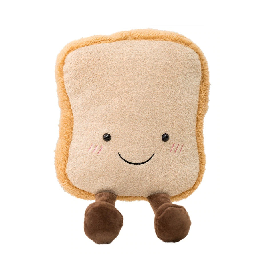 Cute Soft Breakfast Toy - Pretzel, Bread, Croissant, and Fried Egg