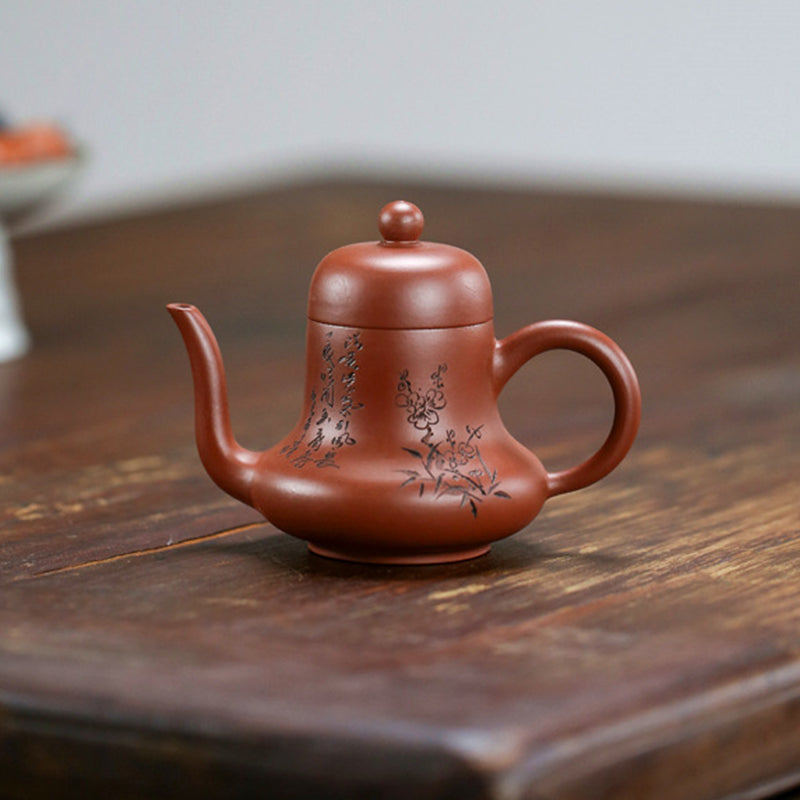 Teapot - Elegant Gourd Shape - Premium Shisha Clay