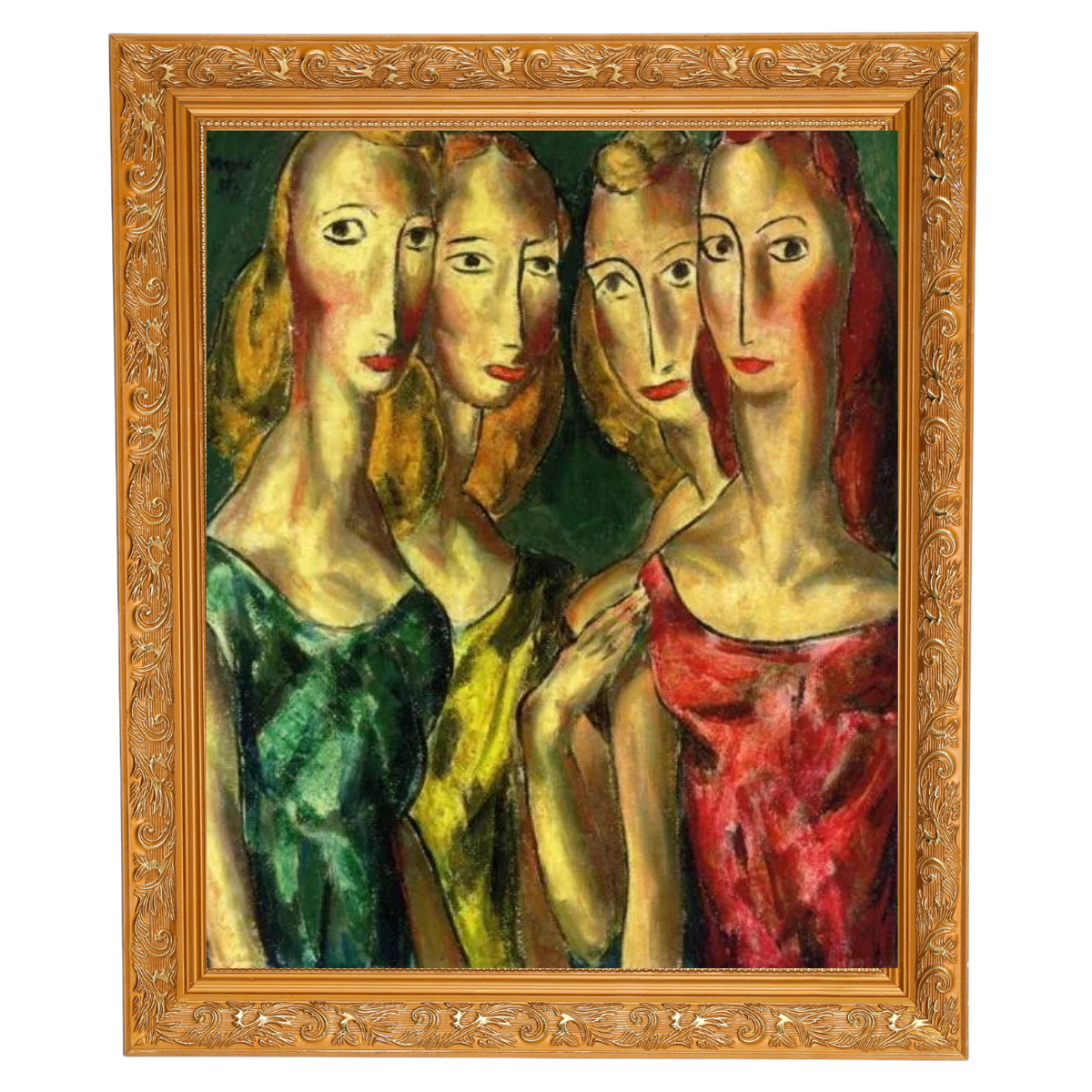 SisterGrace - Four Sisters Vintage Art for Walls