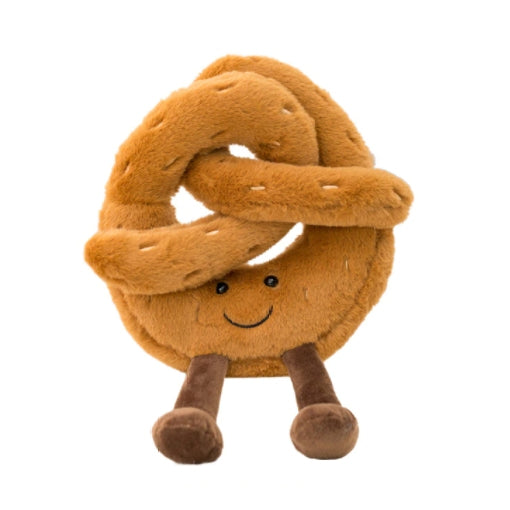 Cute Soft Breakfast Toy - Pretzel, Bread, Croissant, and Fried Egg