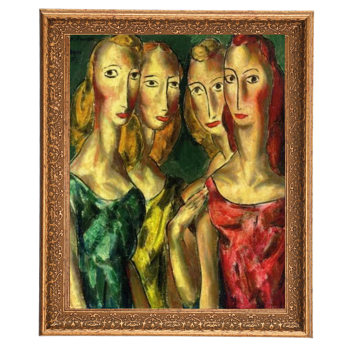 SisterGrace - Four Sisters Vintage Art for Walls