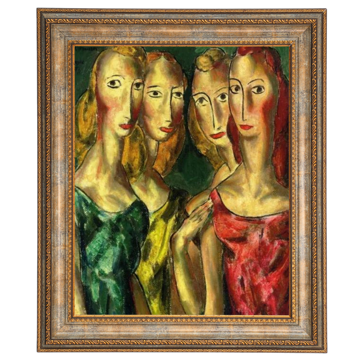 SisterGrace - Four Sisters Vintage Art for Walls