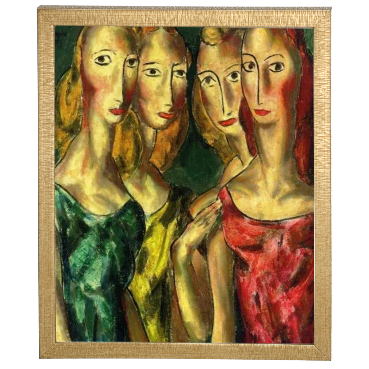 SisterGrace - Four Sisters Vintage Art for Walls