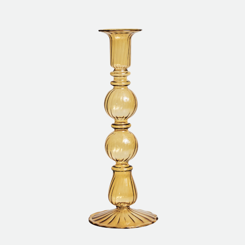 Classic Glass Candle Holder Collection - Vintage Style