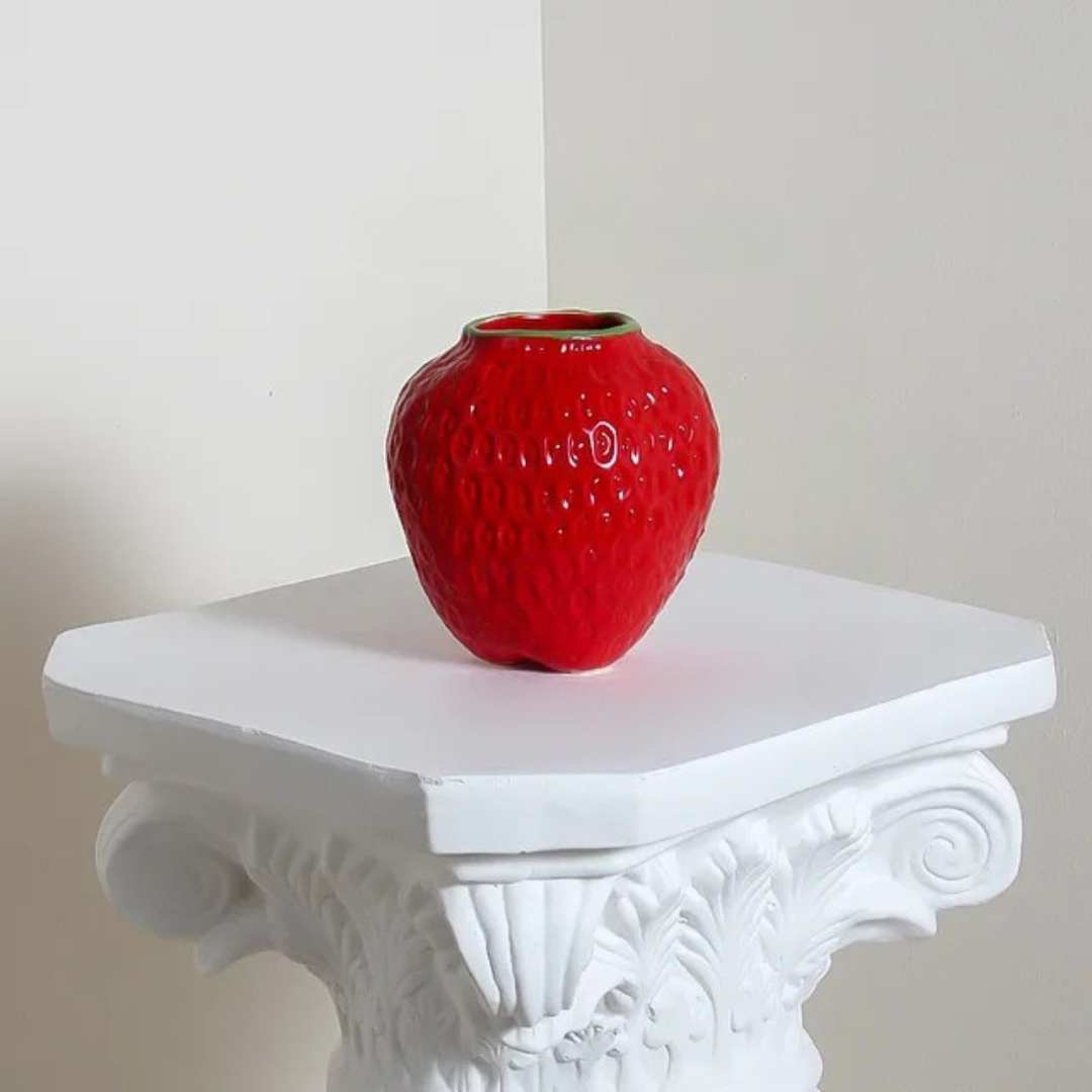 SlimBerry - Strawberry Ceramic Vase