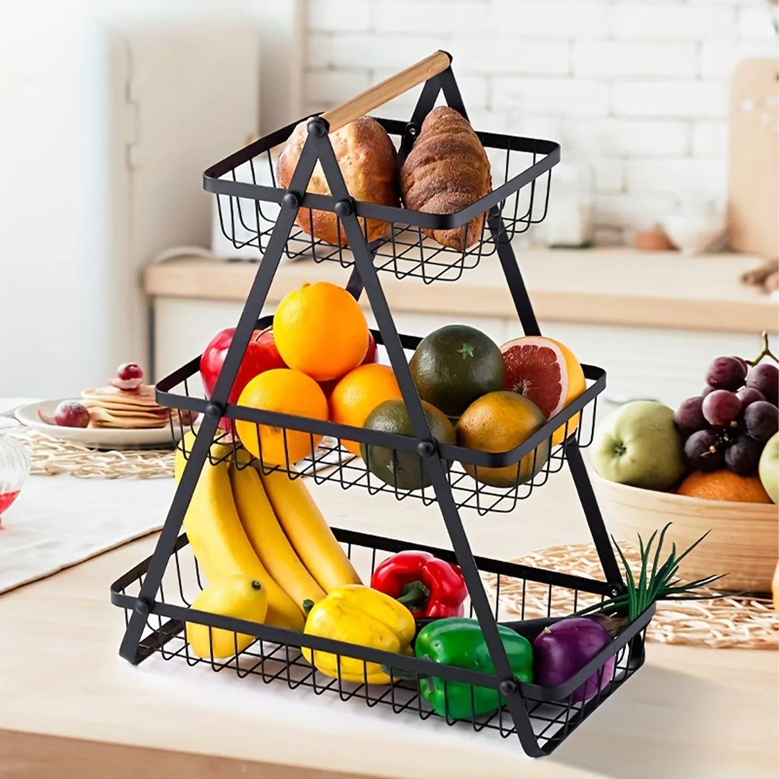 FruitFlow - 3-Tier Fruit Bowl