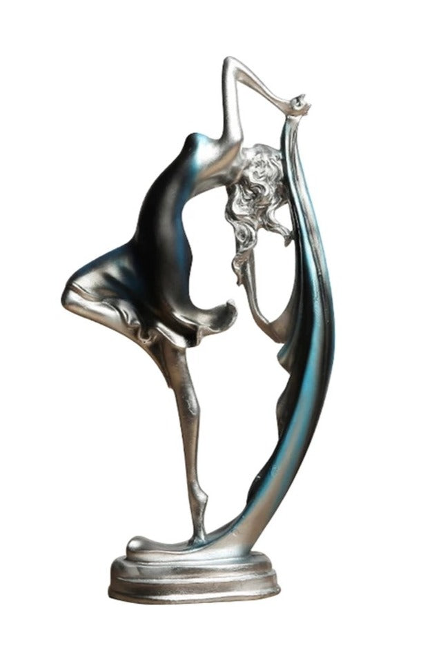 Elegant Ballerina Figurine 34 x 19 cm – Modern Art Decoration