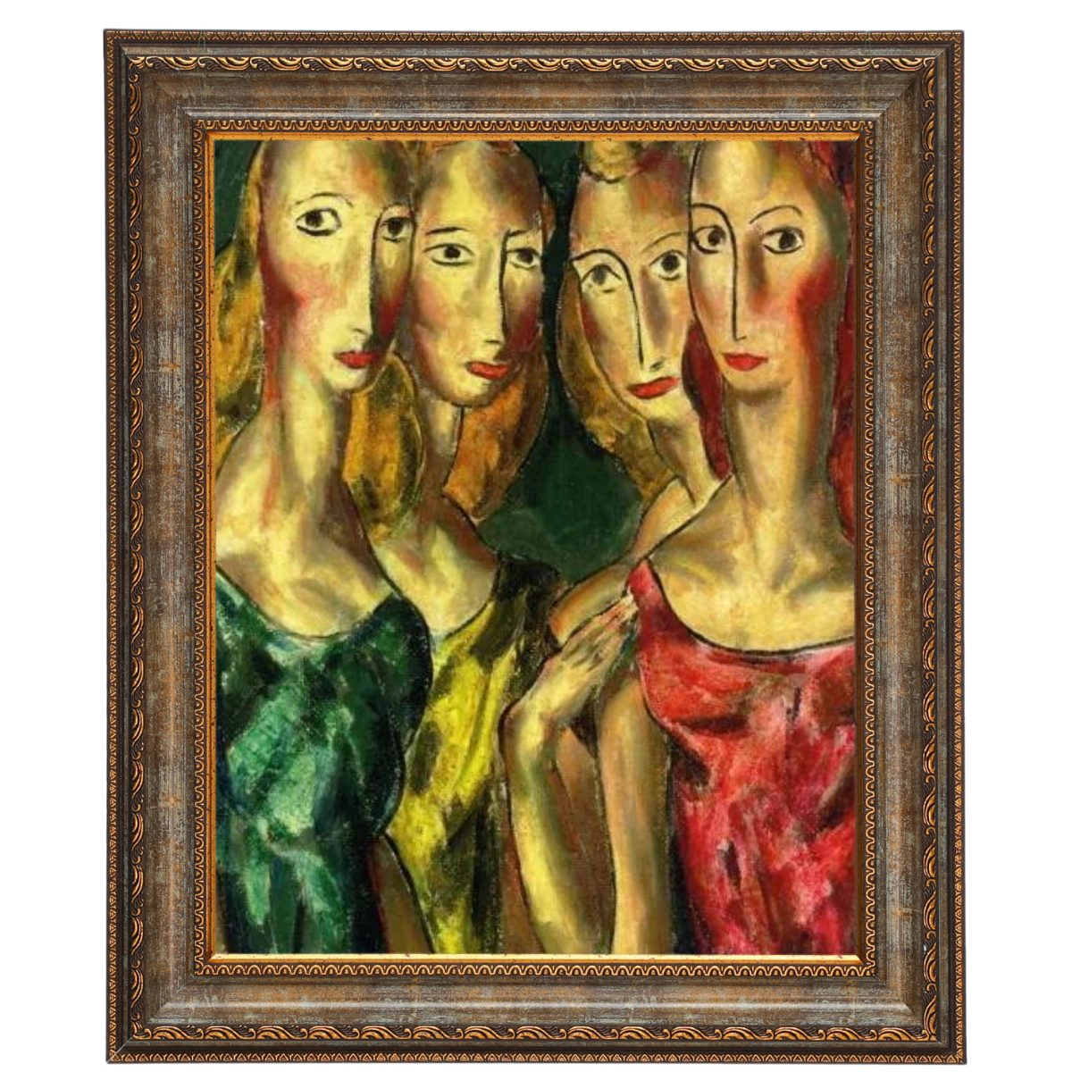 SisterGrace - Four Sisters Vintage Art for Walls