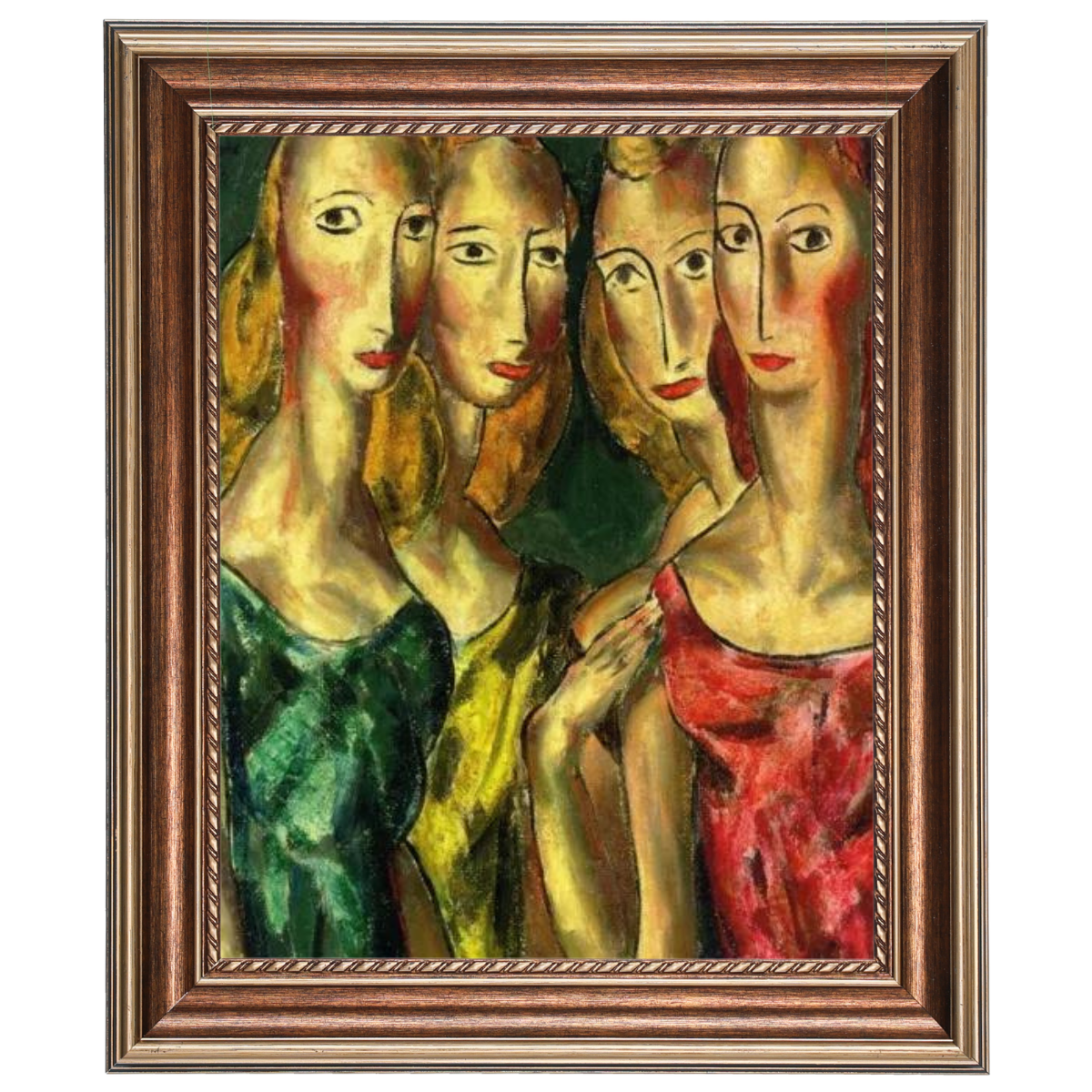 SisterGrace - Four Sisters Vintage Art for Walls