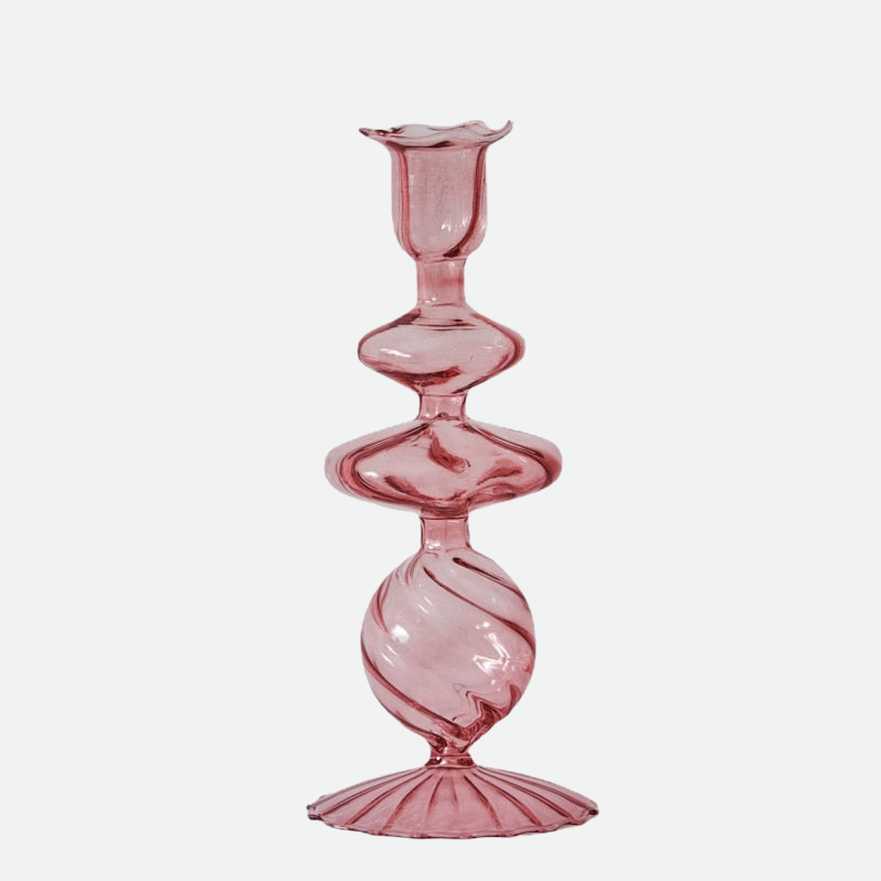 Classic Glass Candle Holder Collection - Vintage Style