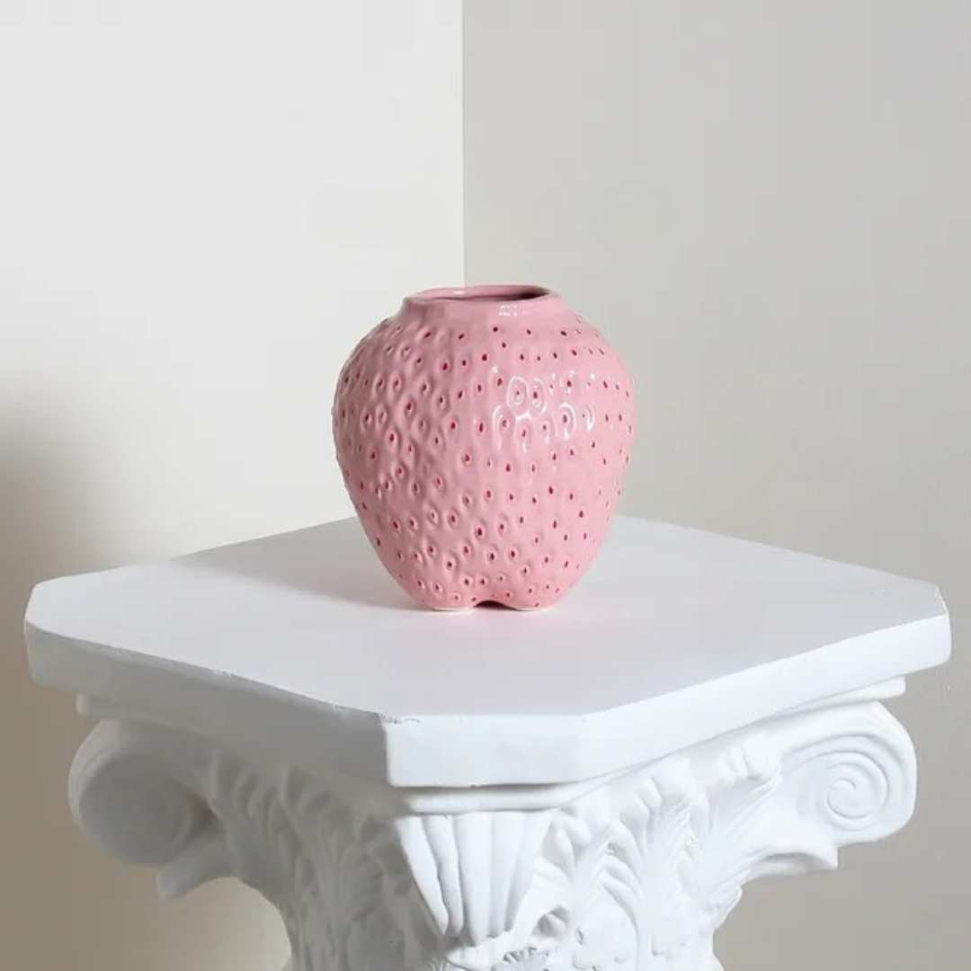 SlimBerry - Strawberry Ceramic Vase