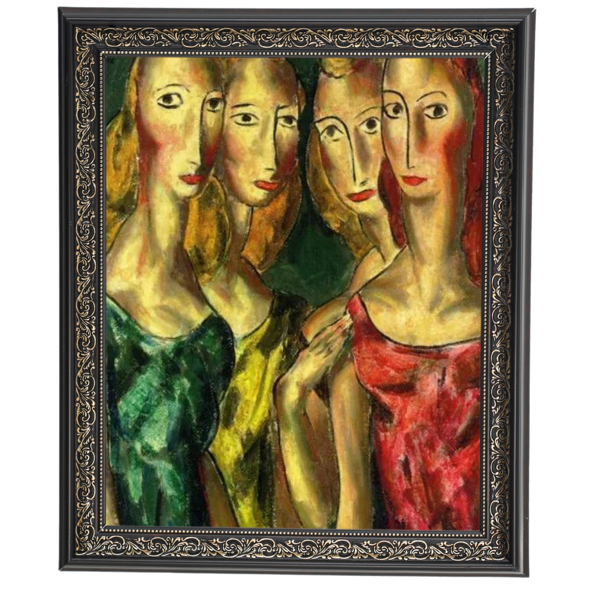 SisterGrace - Four Sisters Vintage Art for Walls