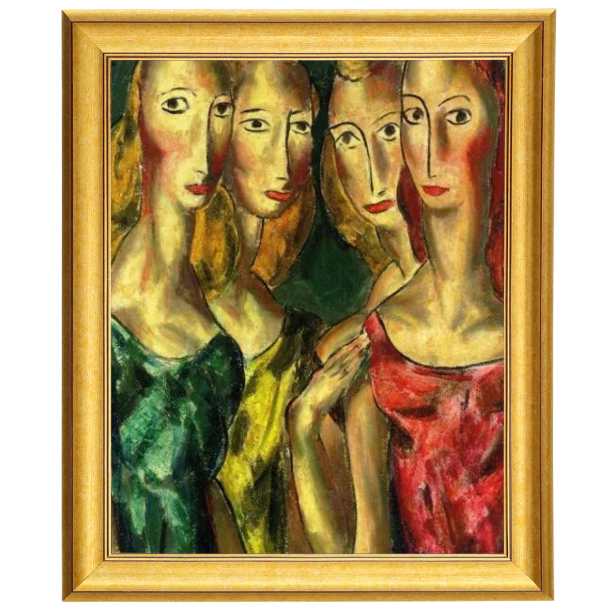 SisterGrace - Four Sisters Vintage Art for Walls