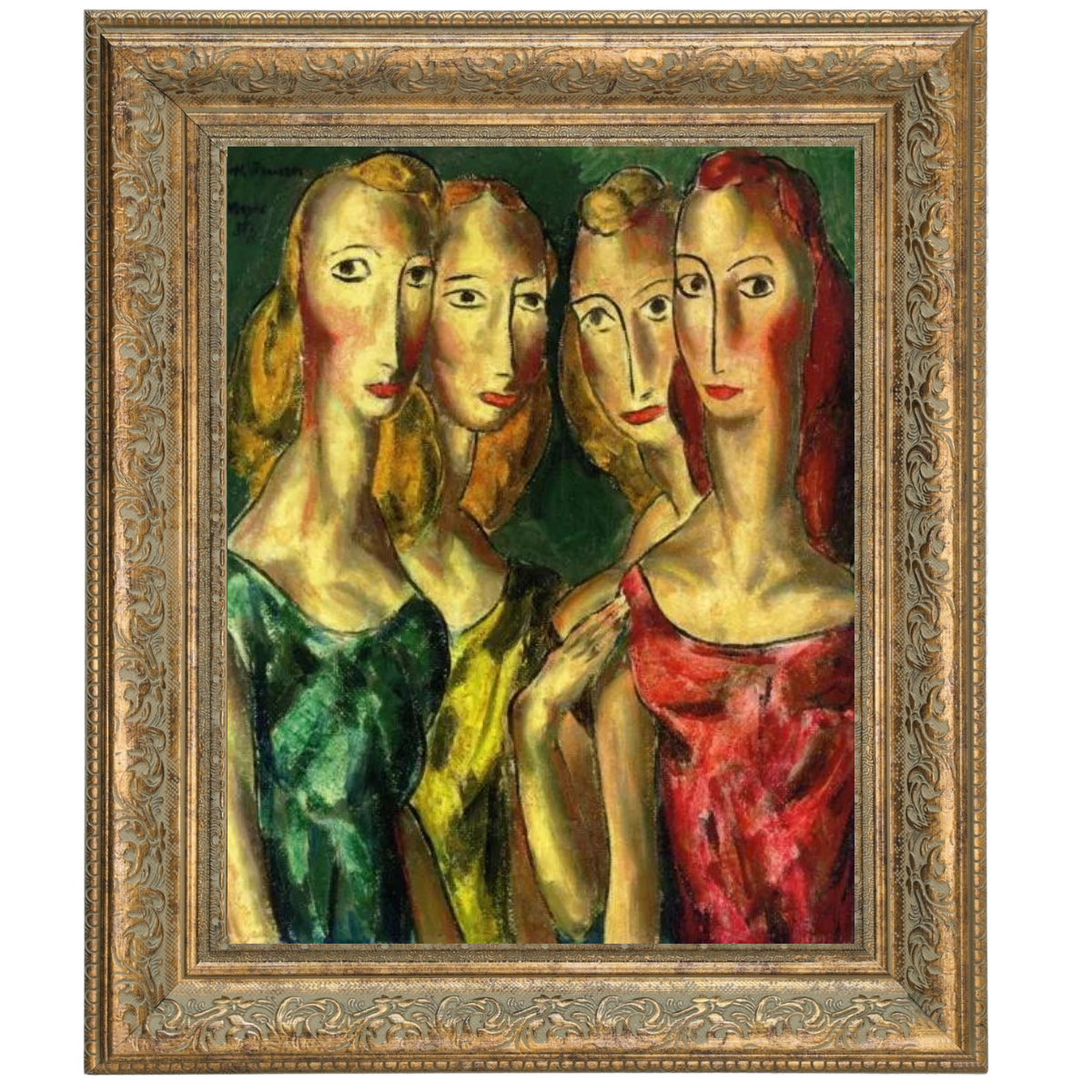 SisterGrace - Four Sisters Vintage Art for Walls