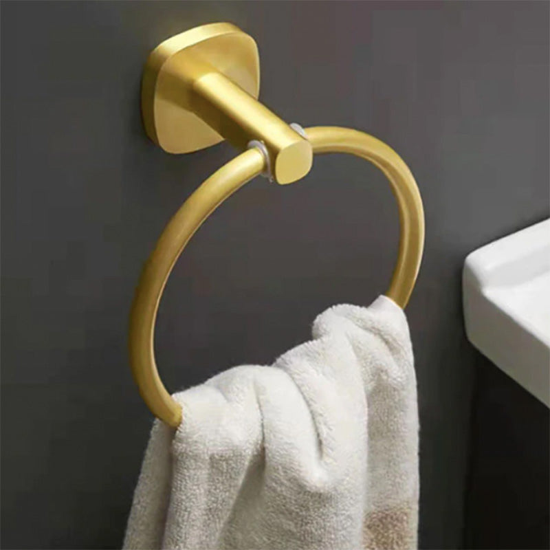 Norwegian Towel Ring - Wall Mount, Wood and Aluminium, Waterproof, Rust Resistant