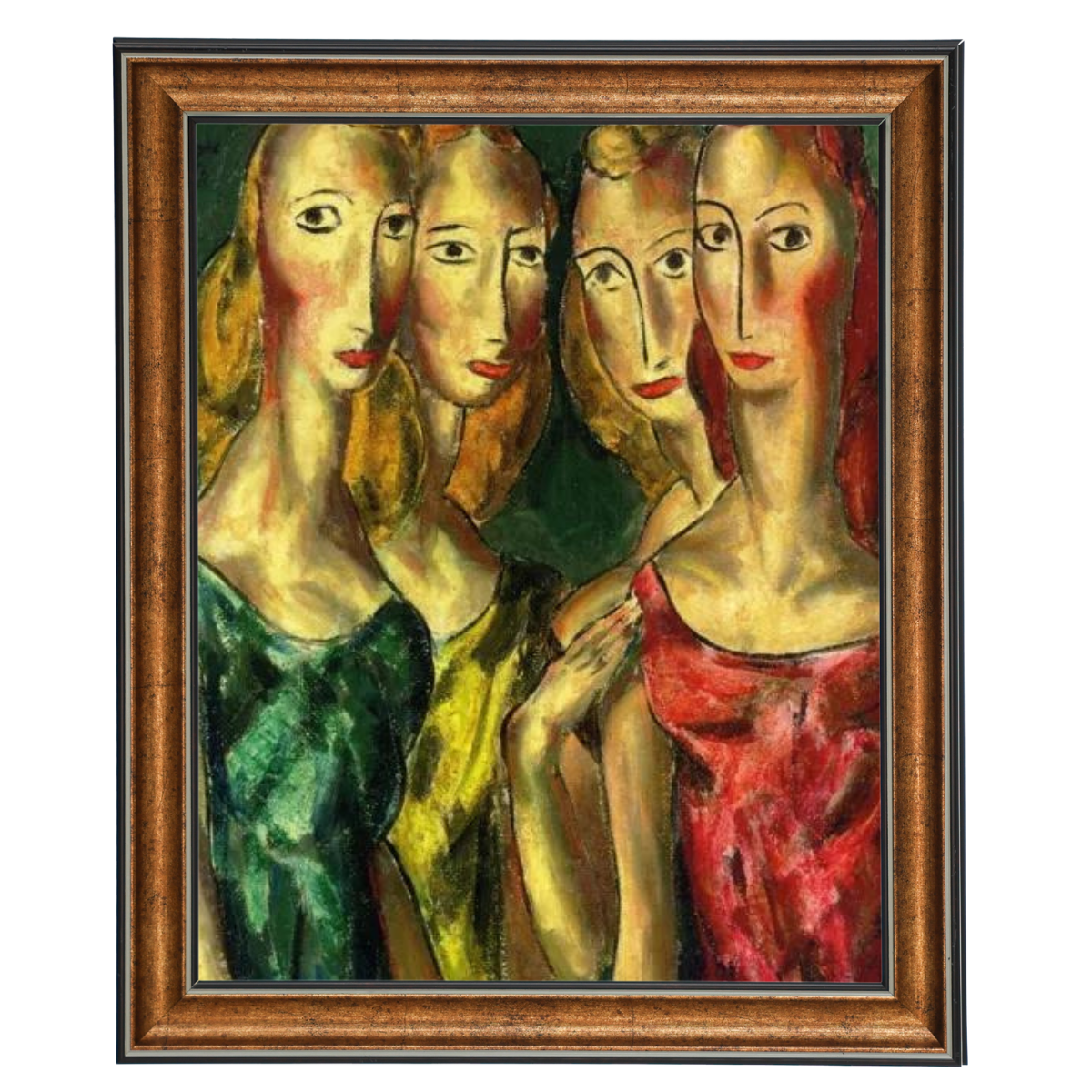 SisterGrace - Four Sisters Vintage Art for Walls