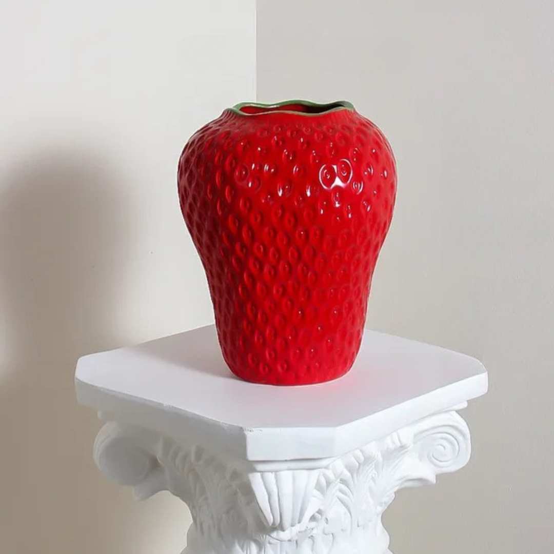 SlimBerry - Strawberry Ceramic Vase