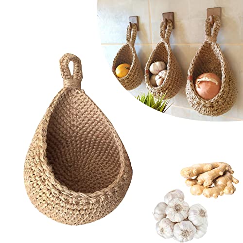 Handmade Wall Baskets for Vegetables and Fruit - Ideal for Kitchen and Living Space