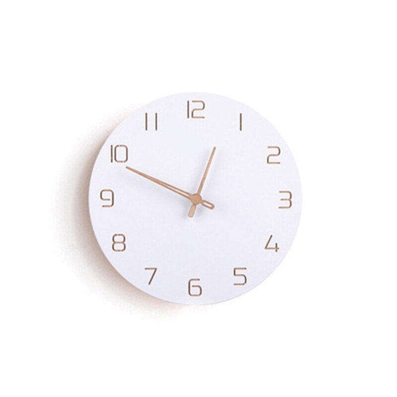 Wall Clock - Minimalist 3D Design in Wood - For a Stylish Interior