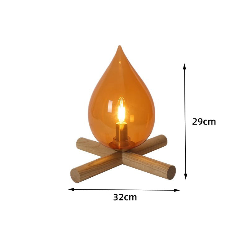 EmberFlicker - Retro Lamp with Flickering Flame Effect