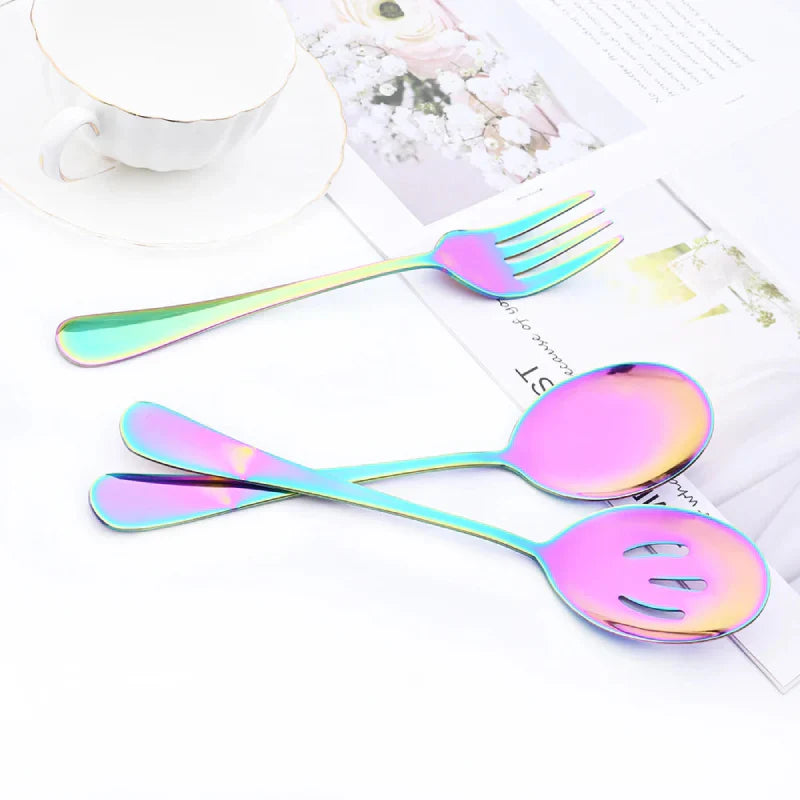 Rainbow Stainless Steel Cutlery Set - Stylish and Durable Kitchenware