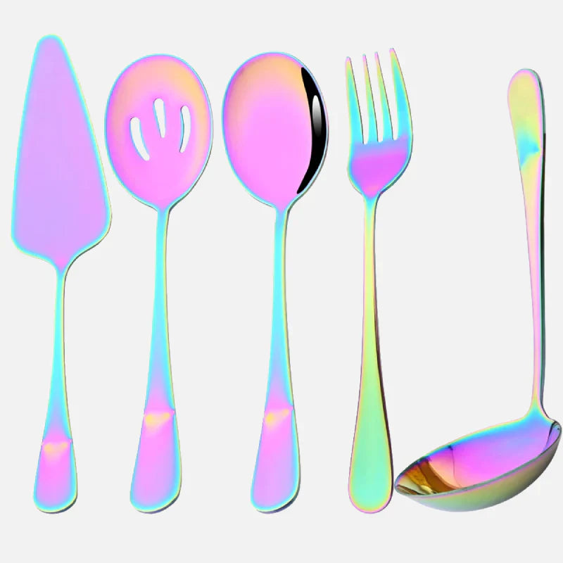 Rainbow Stainless Steel Cutlery Set - Stylish and Durable Kitchenware