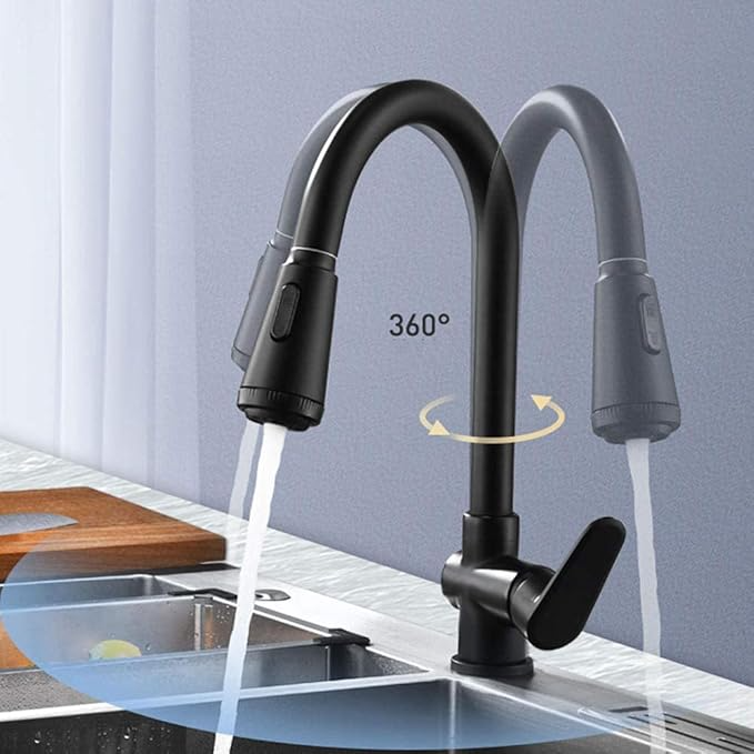 Kitchen Tap with Pull-Out Spray Head – AstraFlow