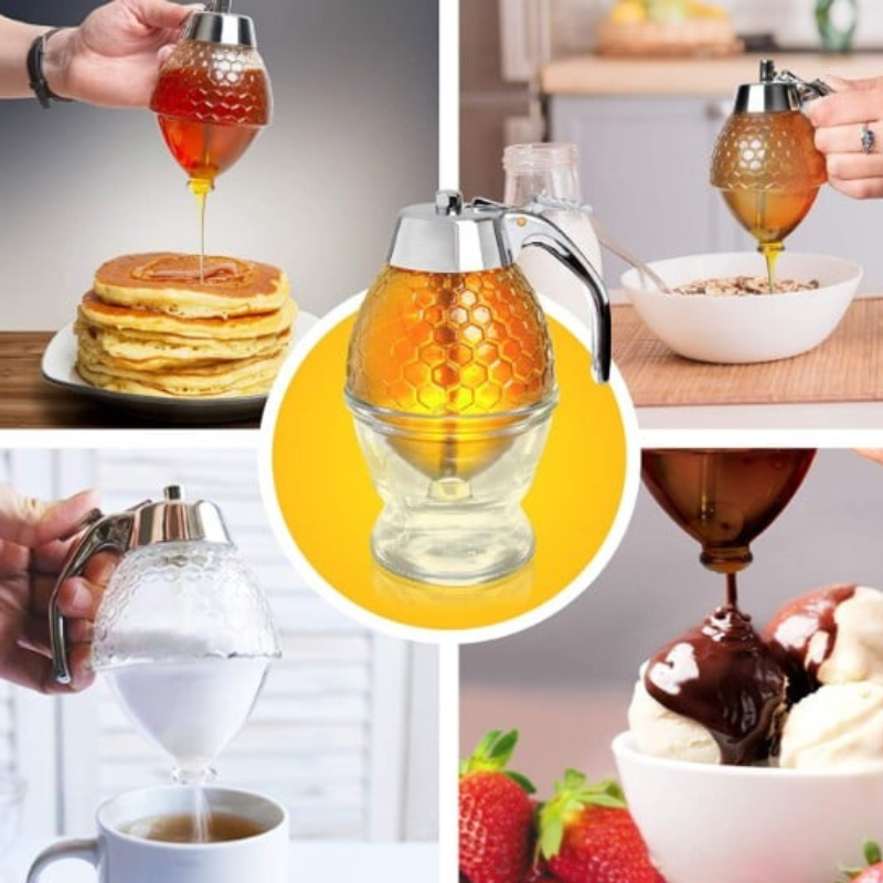 Honey Dispenser - Handy & Stylish - 200 ml Eco-Friendly