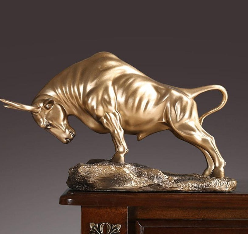 Bronze Bull Sculpture – 36 cm Powerful Design for Interior Decoration