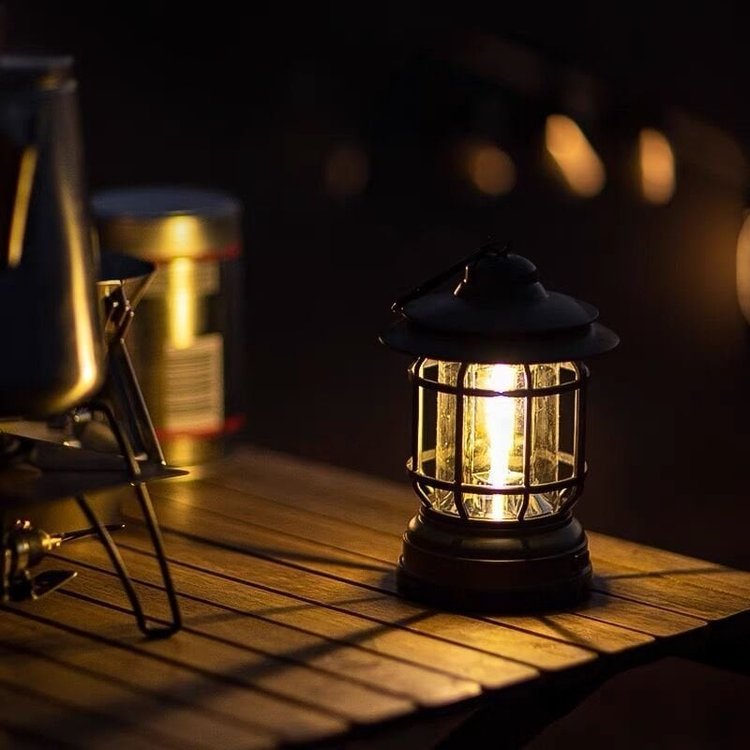 LumiTerra - Portable Retro Camping Lamp