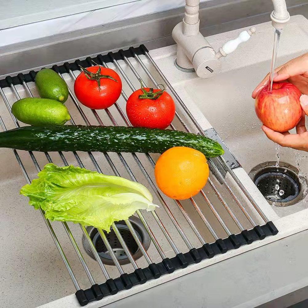 Foldable Draining Rack - Compact Design - Ideal for Small Kitchens